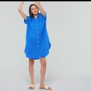 Women's Short sleeve  mini shirtdress